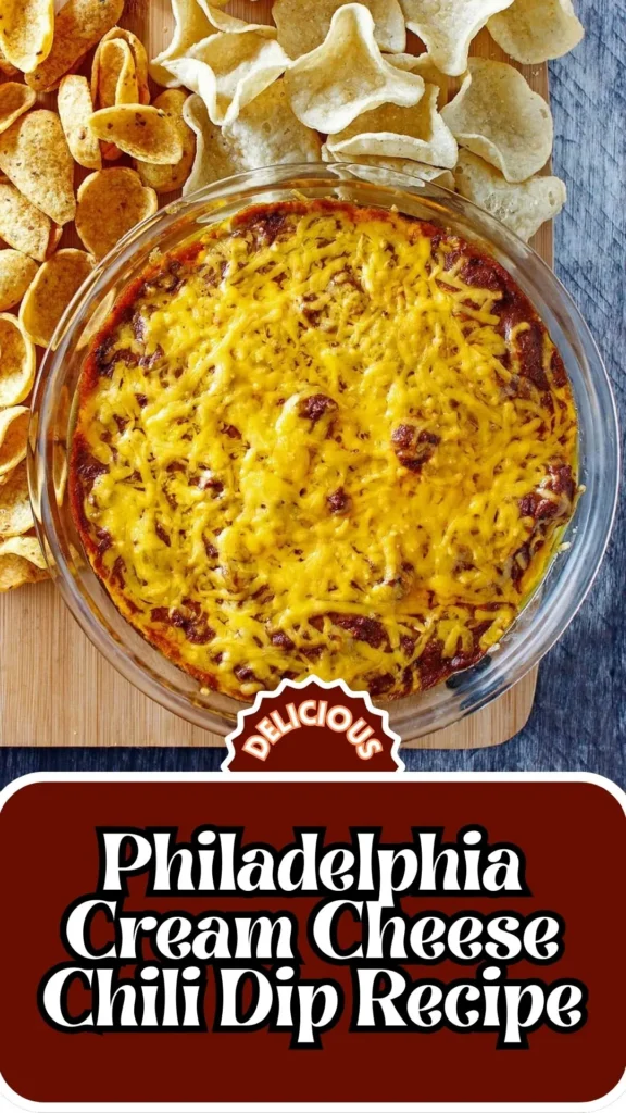 Delicious Philadelphia Cream Cheese Chili Dip