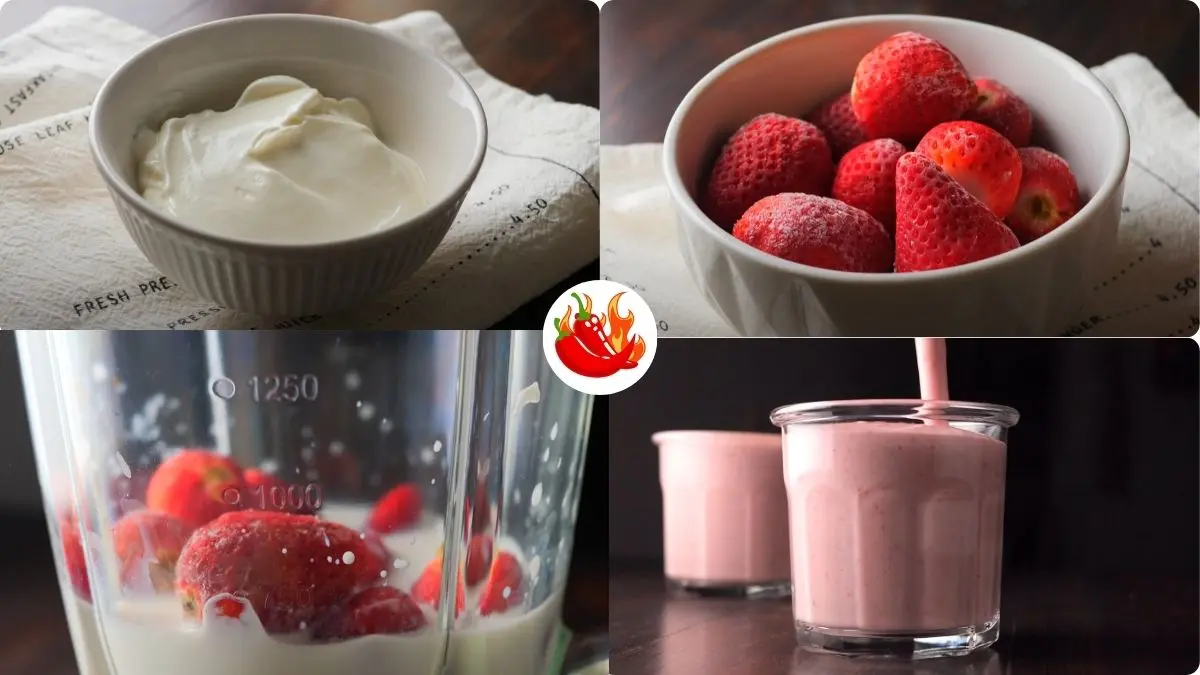 Step by step Scooter's Strawberry Smoothie Recipe