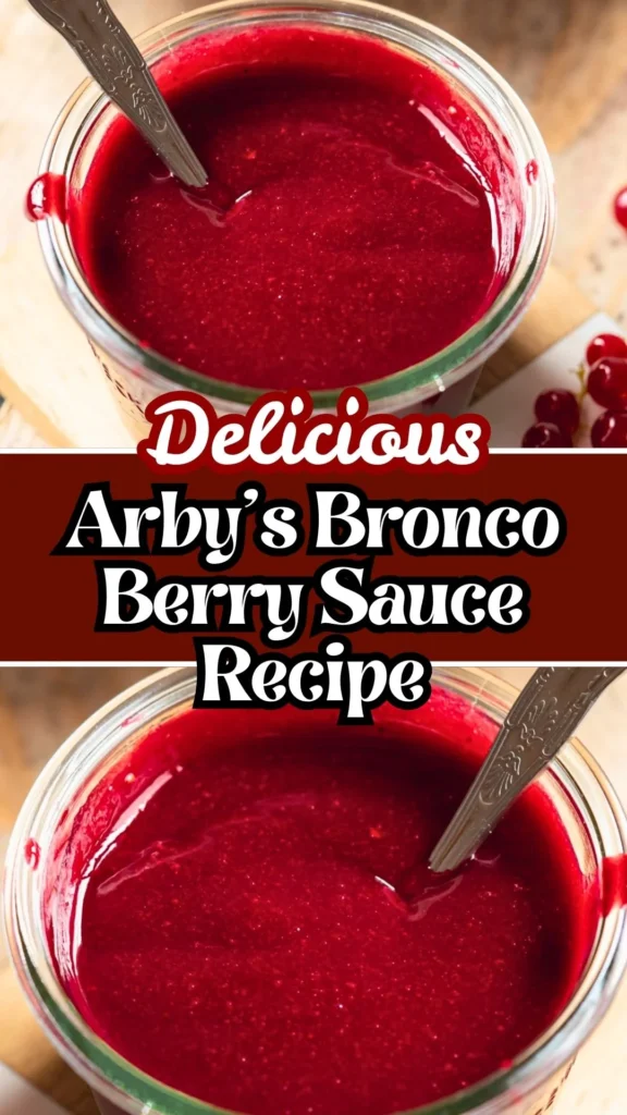 Delicious Arby's Bronco Berry Sauce