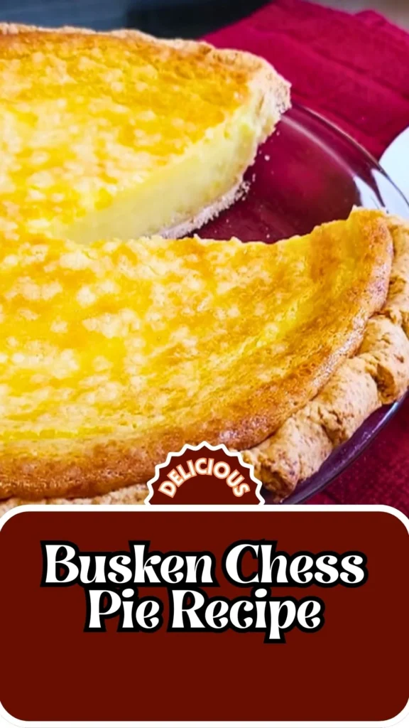 Copycat Busken Chess Pie Recipe