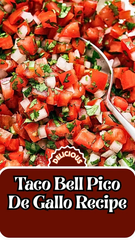 Copycat Taco Bell Pico De Gallo Recipe