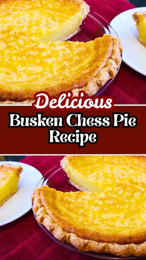 Delicious Busken Chess Pie