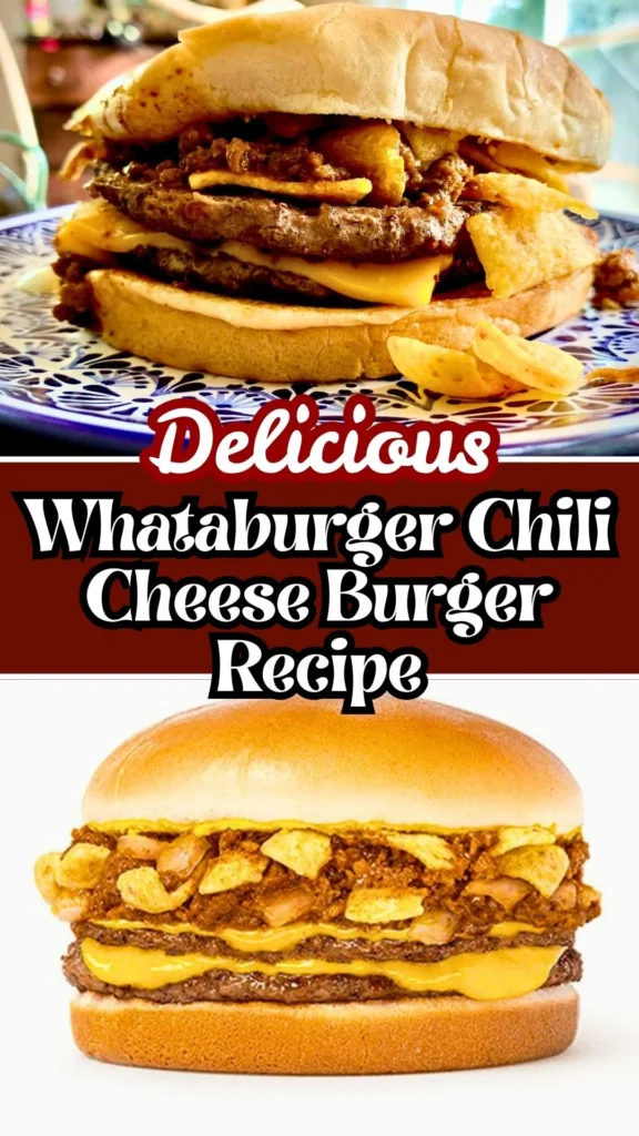 Delicious Whataburger Chili Cheese Burger