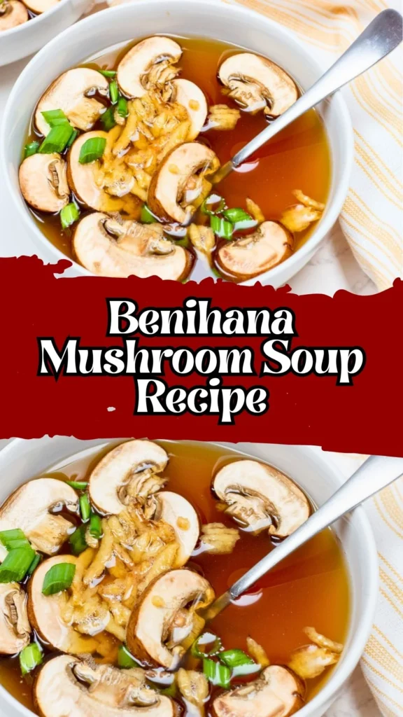 Benihana Mushroom Soup