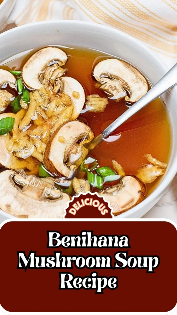 Copycat Benihana Mushroom Soup Recipe