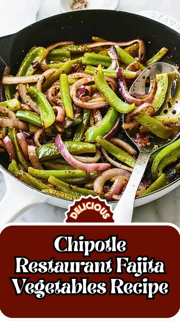 Copycat Chipotle Restaurant Fajita Vegetables Recipe