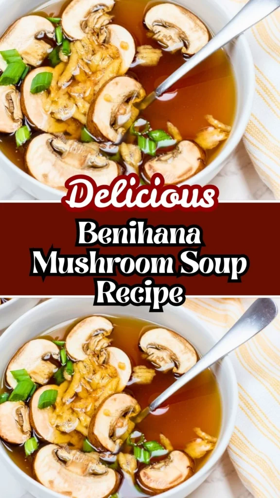 Delicious Benihana Mushroom Soup Recipe