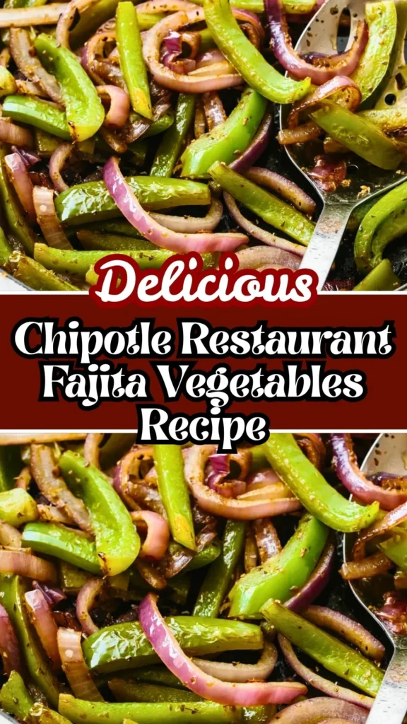 Delicious Chipotle Restaurant Fajita Vegetables Recipe
