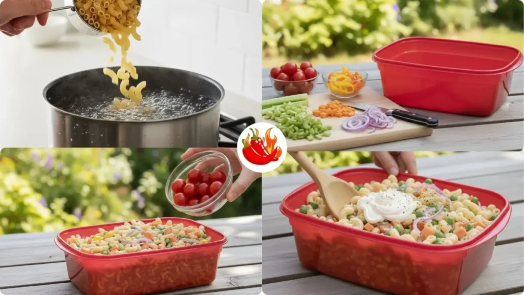 Step by step Brenda Gantt Macaroni Salad Recipe