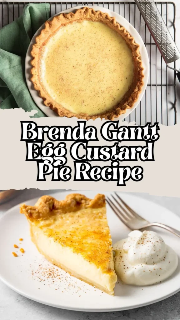 Copycat Brenda Gantt Egg Custard Pie Recipe