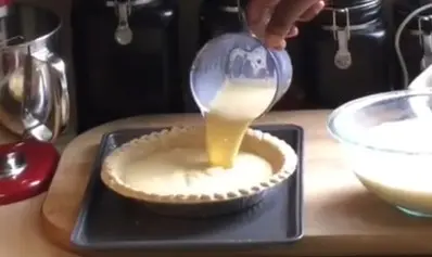 Preparing the Egg Custard Filling