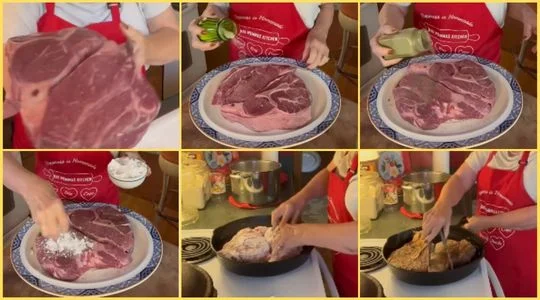Season, Coat the Roast and Sear the Beef