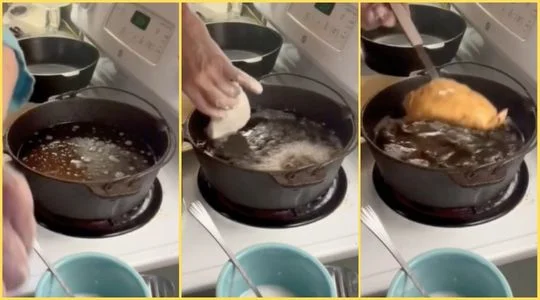 Heat the Oil and Fry the Pies
