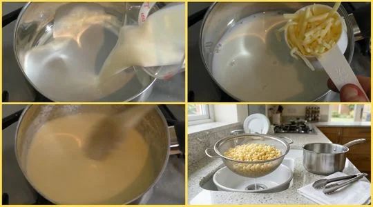 Make the Macaroni and Prepare the Cheese Sauce