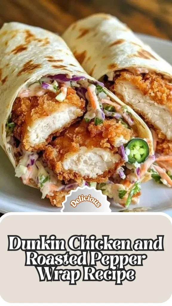 Delicious Dunkin Chicken and Roasted Pepper Wrap Recipe