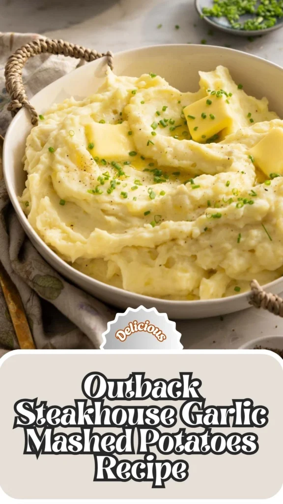 Delicious Outback Steakhouse Garlic Mashed Potatoes Recipe
