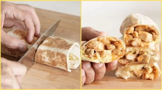 Serve the Dunkin Chicken and Roasted Pepper Wraps